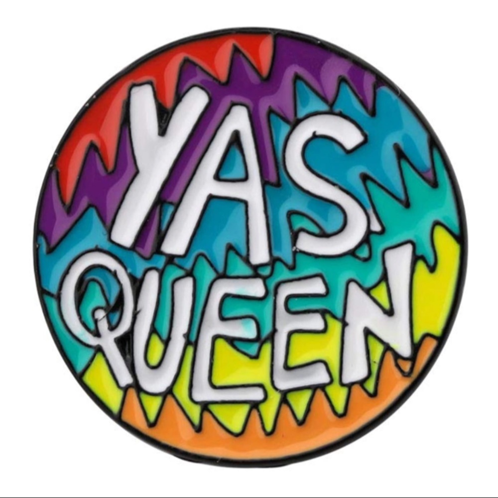 YAS QUEEN ENAMEL PIN - Picture 1 of 4
